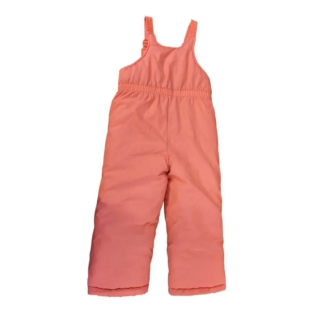 OshKosh B'gosh kids snow Bib overalls bright pink sz 4T winter